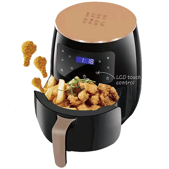 Digital Air Fryer - 1400W, 5L, Touch Screen, Adjustable Temp & Timer, Non-Stick