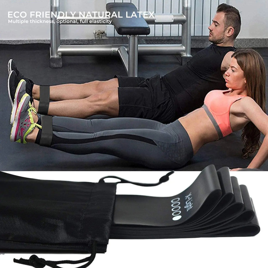 300lb Fitness Booty Resistance Elastic Band Workout for Training Home Exercise Sport Gym Dumbbell Harness Set Expander Equipment