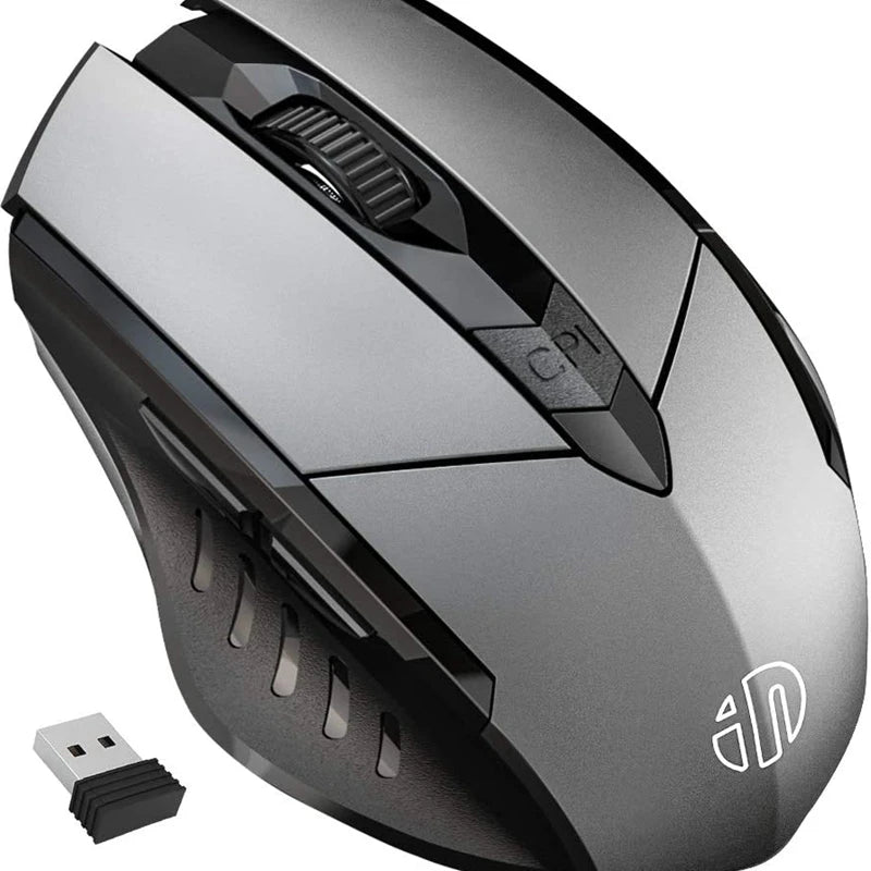 Wireless Mouse F1S - Silent Ergonomic, 2400 DPI, 500mAh - for PC, Laptop & Tablet