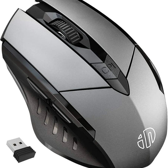 Wireless Mouse F1S - Silent Ergonomic, 2400 DPI, 500mAh - for PC, Laptop & Tablet