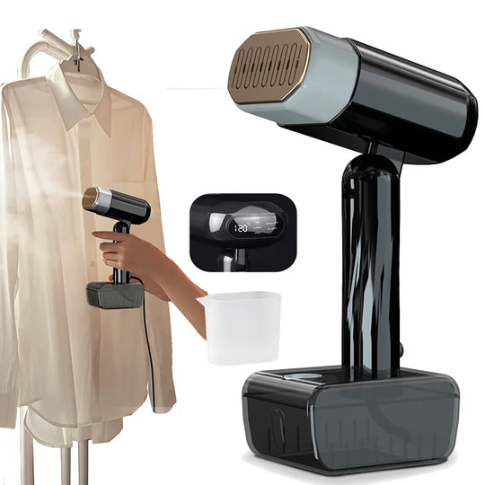 Handheld Garment Steamer - 1800W, 330ml, 10-Second Heat-Up, Portable Fabric Steamer