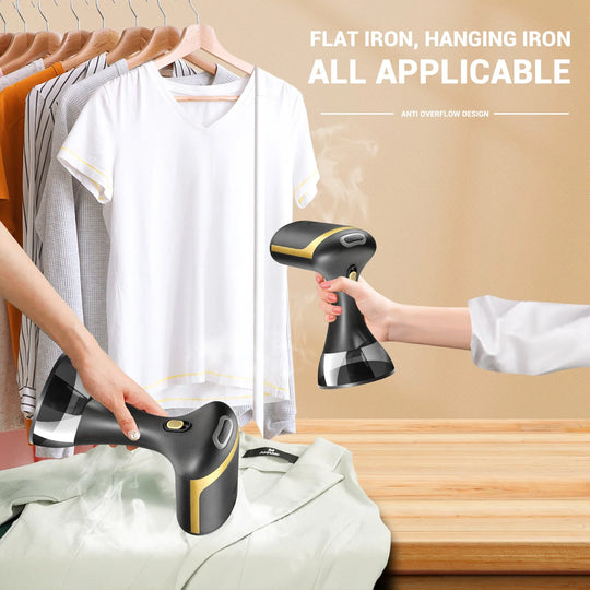 Handheld Garment Steamer - 1500W, 350ml, Foldable, Temperature Control, Deep Wrinkle Removal