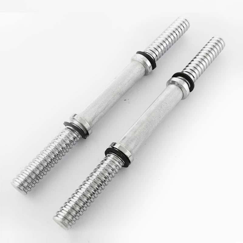 30/34/40/45/50cm Lenght For Home Gym Fitness Dumbbell Bars With Clamps 25mm Standard Threaded Dumbbell Handles F2105