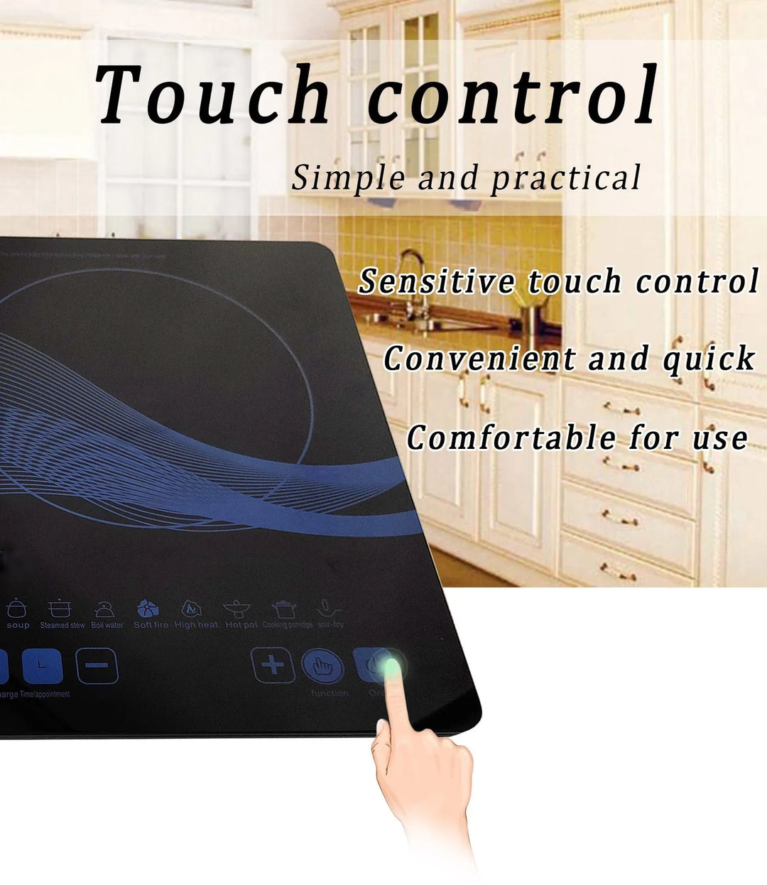 2200w Induction Cooker High-Power  High-Power Hot Pot Stewing Intelligent Induction Cooker Integrated Electric Stove
