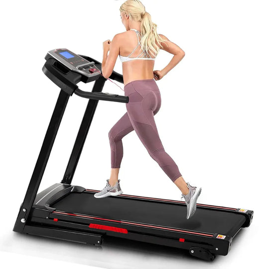 Folding Treadmill for Home - 3.5HP Electric with LCD Display & Heart Rate Monitor