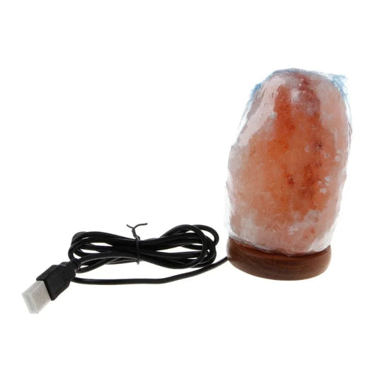 Himalayan Rock Salt Lamp - Natural Air Purifier Night Light for Home & Bedroom