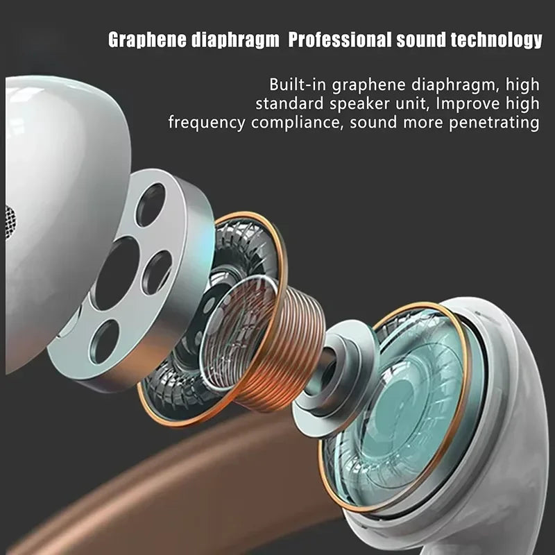 True Wireless Earbuds with Active Noise Cancelling - Bluetooth 5.3 Earphones