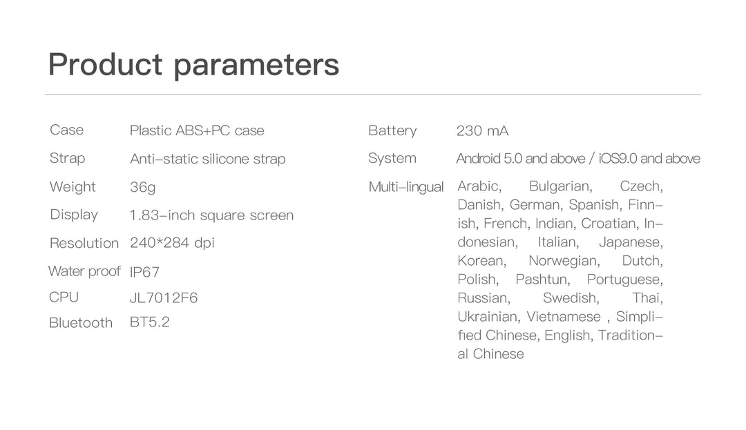 Smartwatch with Fitness Tracking & Notifications - Multi-Sport GPS Watch for iOS & Android