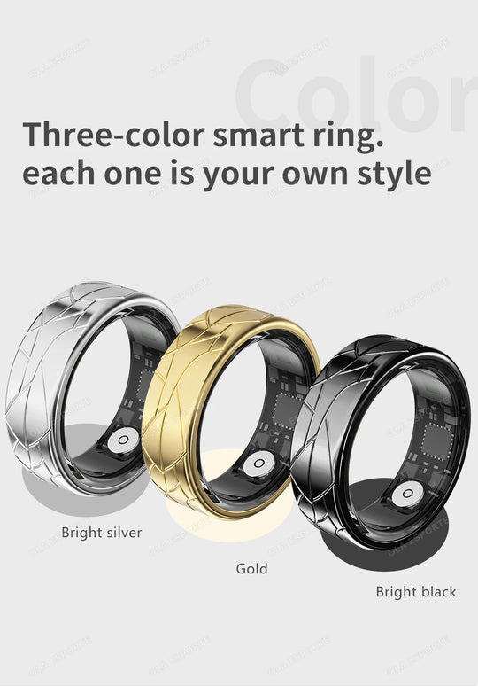 Smart Ring - Heart Rate Blood Oxygen Monitor IP68 Waterproof