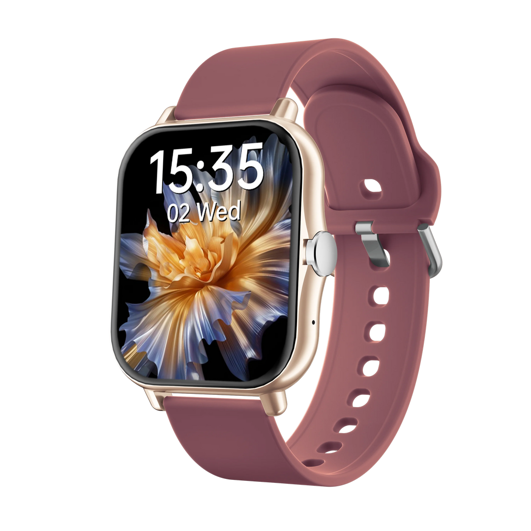Square Sport Smartwatch - Heart Rate & Sleep Monitor with BT Call