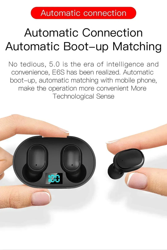 Wireless Bluetooth Earbuds - Noise Cancelling Headphones with Microphone