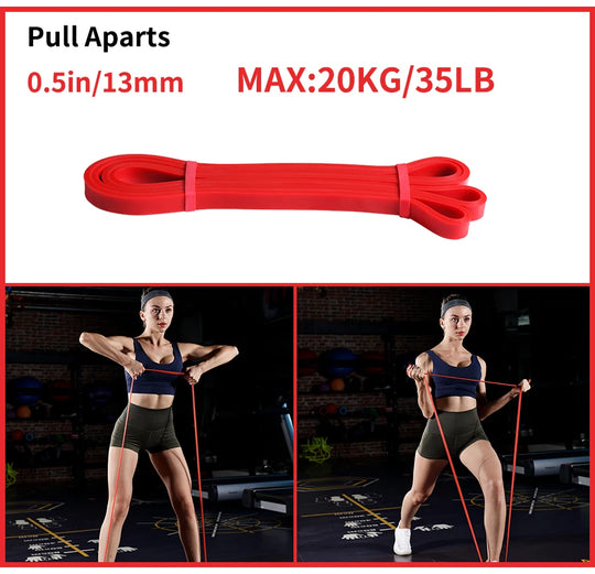 Heavy Duty Latex Resistance Band Exercise Elastic Band For Sport  Strength Pull Up Assist Band Workout Pilates Fitness Equipment