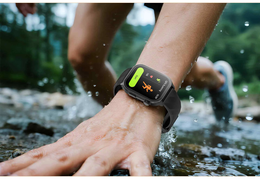 GPS Smart Watch - Heart Rate Blood Oxygen Pressure Bluetooth Call NFC