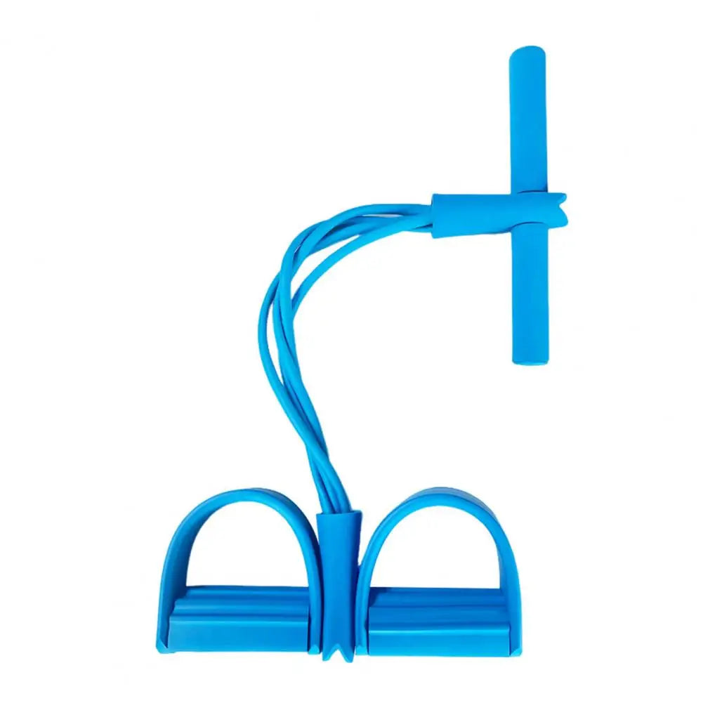 Pedal Resistance Band with Handle - 4/6 Tube Elastic Pull Rope for Yoga & Strength