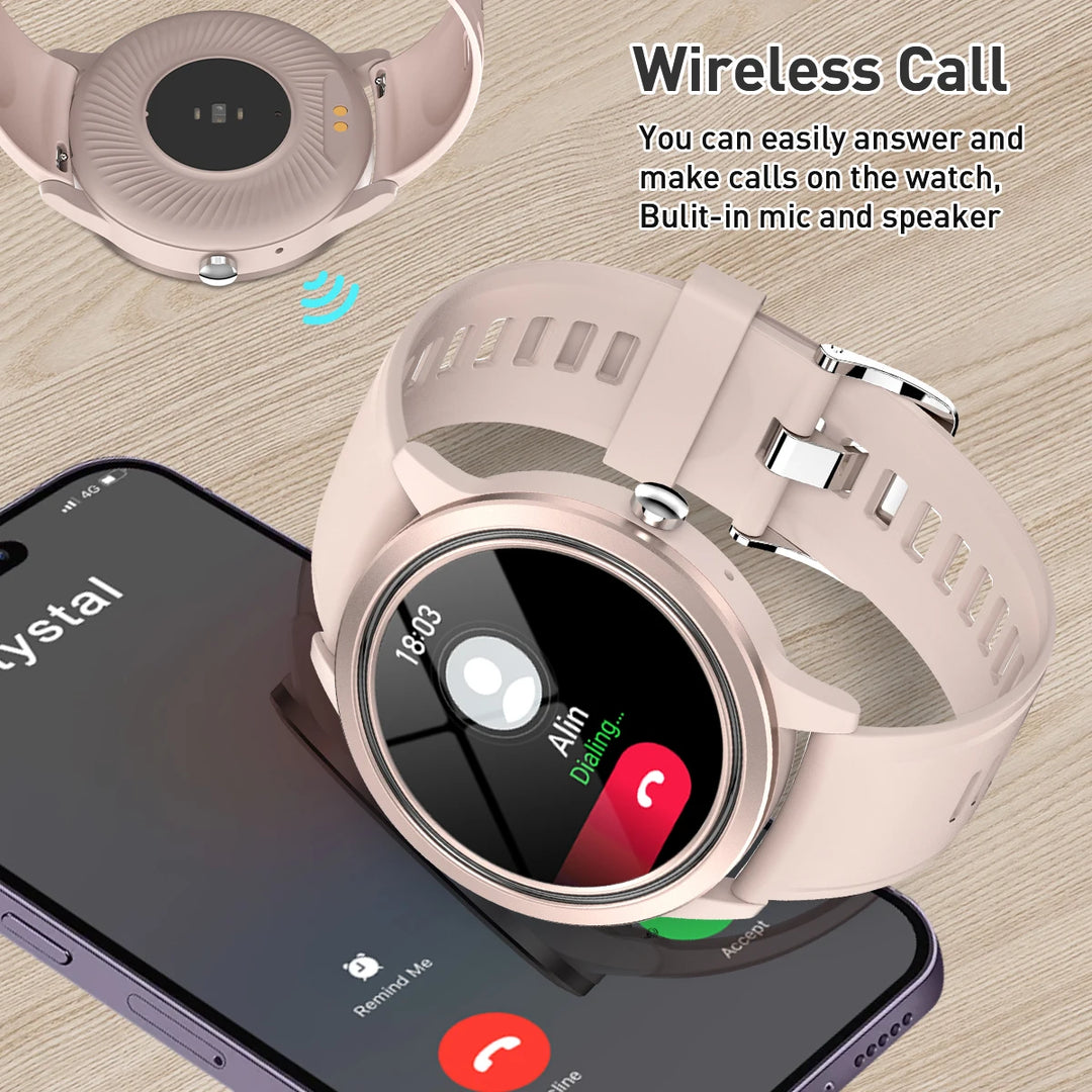 Women's Bluetooth Smart Watch - Heart Rate Blood Pressure Monitor Waterproof Smartwatch for Android & iOS