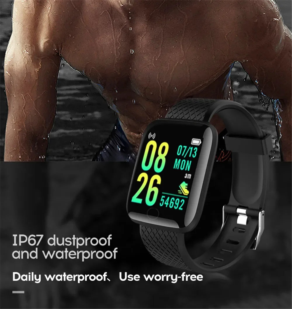 2025 Smartwatch - Full Touch Screen IP67 Waterproof Fitness Tracker