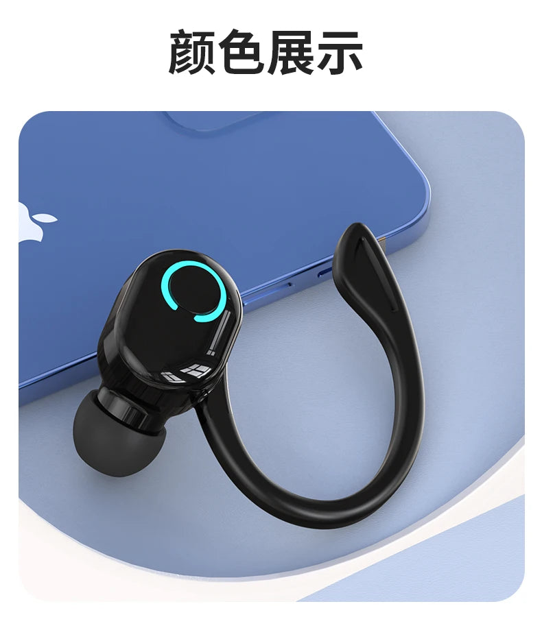 TWS Bluetooth 5.2 Earbuds - Single In-Ear Wireless Headset with Mic & ANC