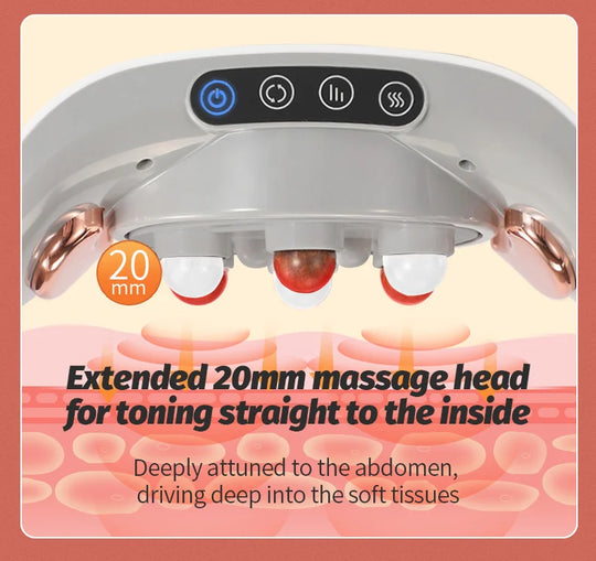 Electric Moxibustion Heating Belt Massager Neck Waist Leg Massage Improve Indigestion