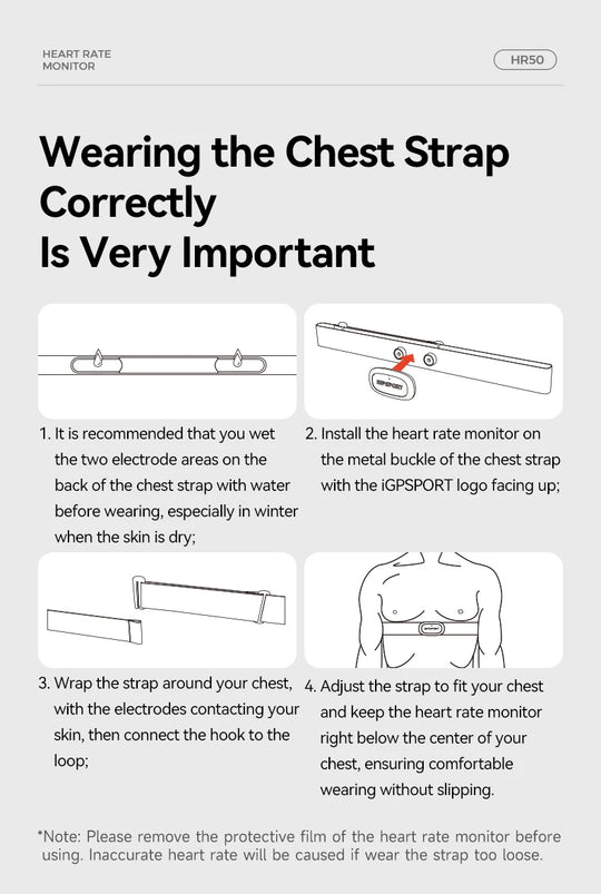 Heart Rate Monitor Sensor - Waterproof Bike Computer Fitness Tracker