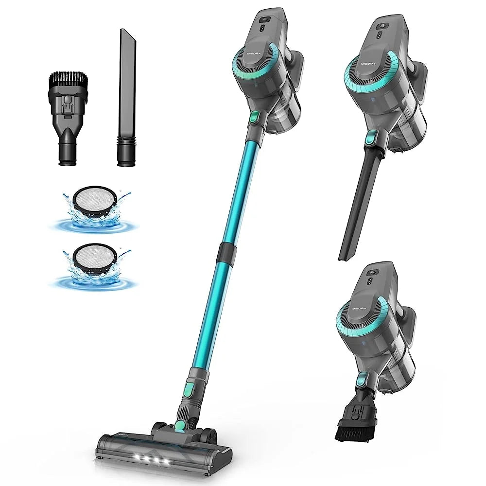Cordless Vacuum Cleaner - 20KPa Stick & Handheld for Home, Pet Hair & Hard Floors