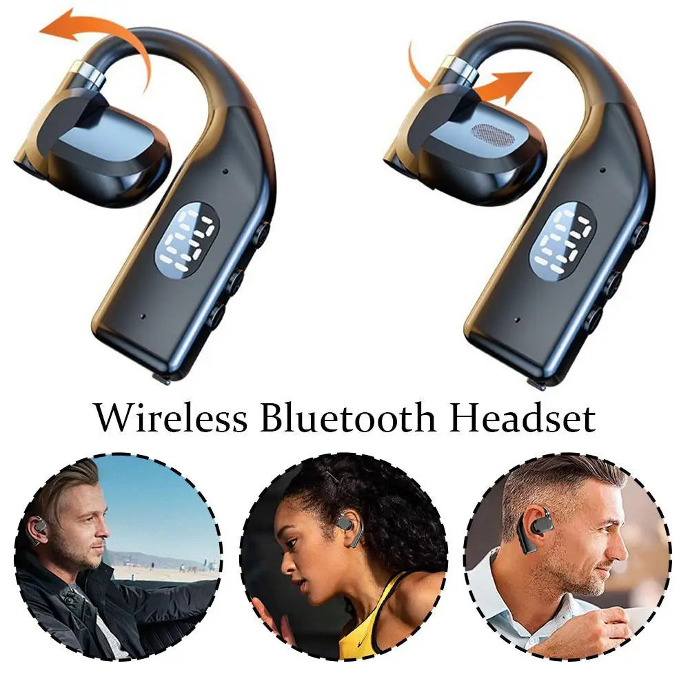 Earhook Gaming Headphones - Bluetooth 5.4 HiFi Stereo Sports Earbuds with Mic