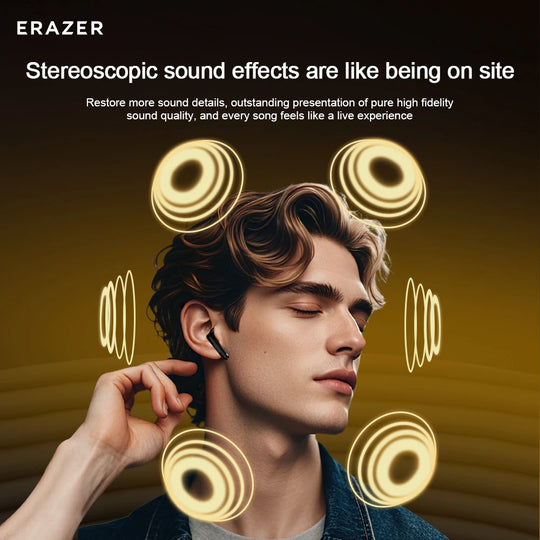 Wireless Bluetooth Earbuds - HiFi Stereo Sports Noise Reduction Headphones