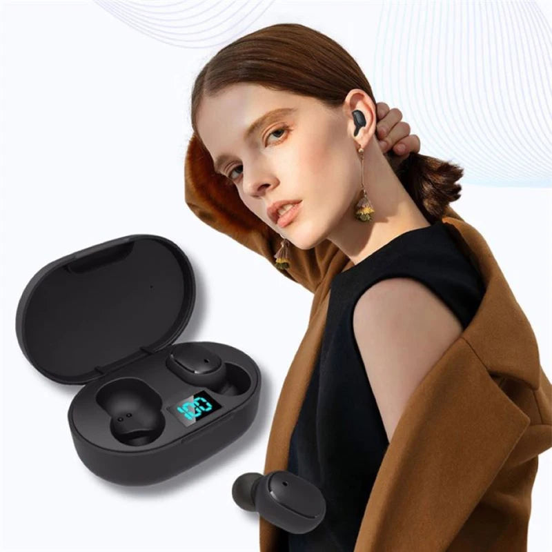 TWS Bluetooth Earbuds - Wireless Noise Cancelling Earphones with HD Microphone