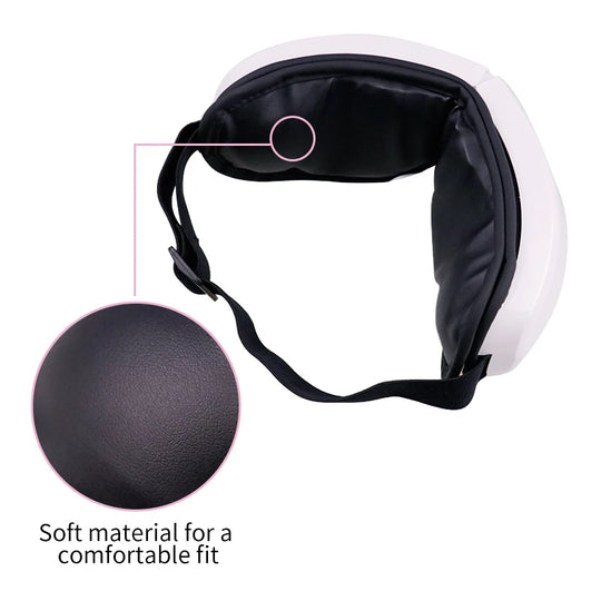 Eye Massager - Smart Airbag, Heat Compress, Vibration & Bluetooth Music - for Eye Fatigue Relief