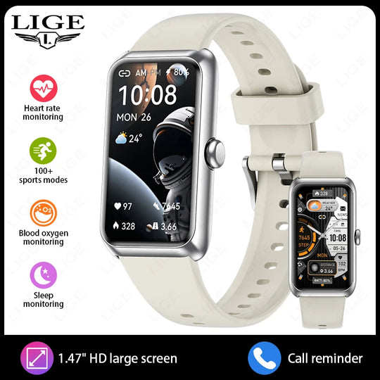 Fitness Tracker with Heart Rate & Sleep Monitor - Waterproof Smart Watch for Women & Men