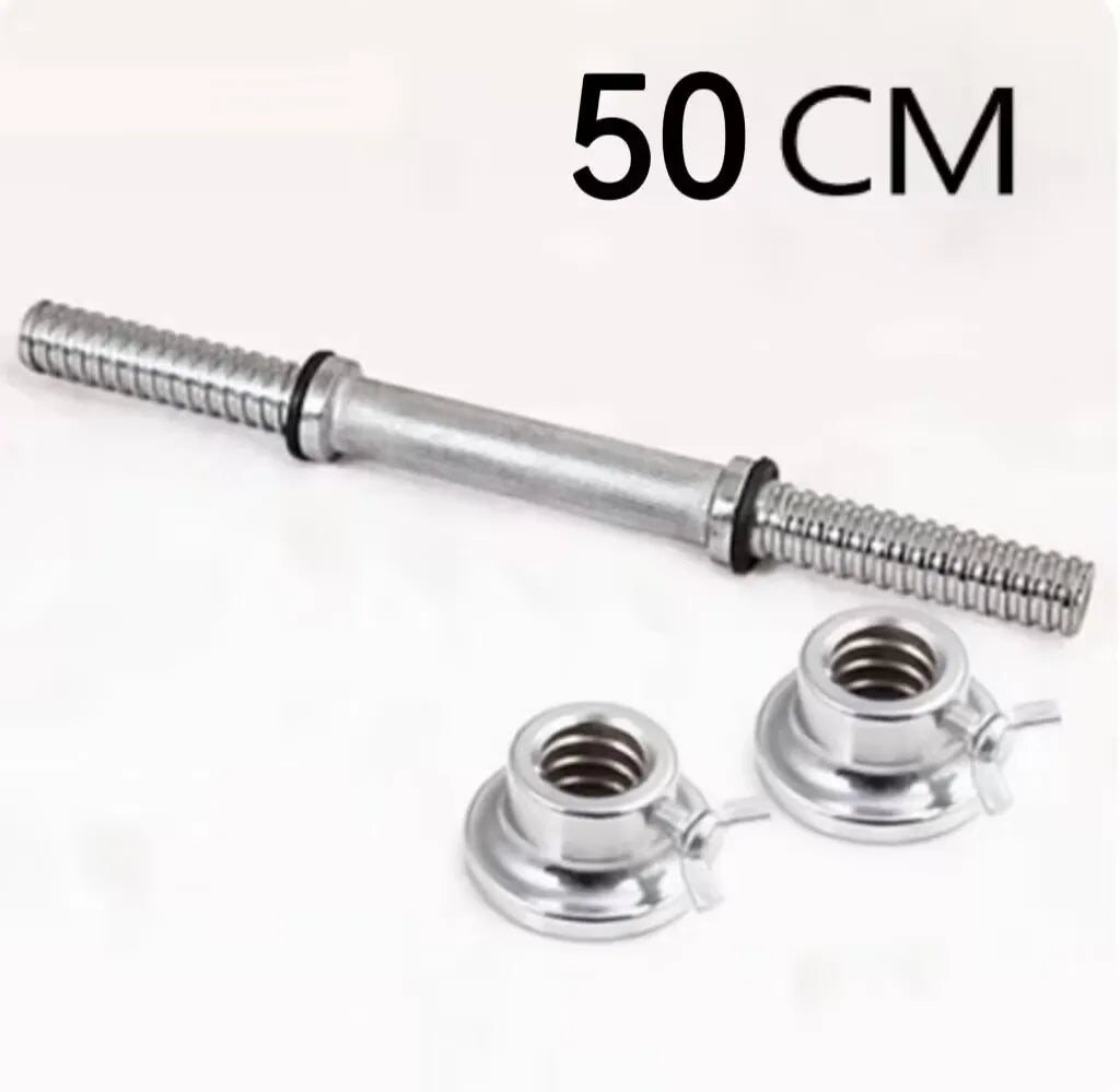 30/34/40/45/50cm Lenght For Home Gym Fitness Dumbbell Bars With Clamps 25mm Standard Threaded Dumbbell Handles F2105