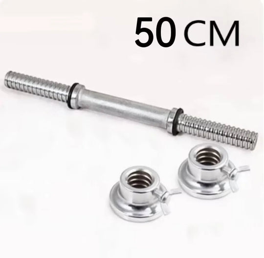 30/34/40/45/50cm Lenght For Home Gym Fitness Dumbbell Bars With Clamps 25mm Standard Threaded Dumbbell Handles F2105