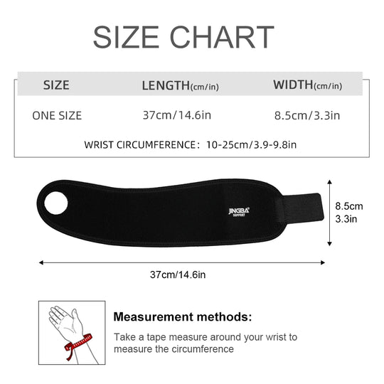 1 Piece Neoprene Breathable Adjustable Wrist Support Wraps for Weightlifting Kettlebell