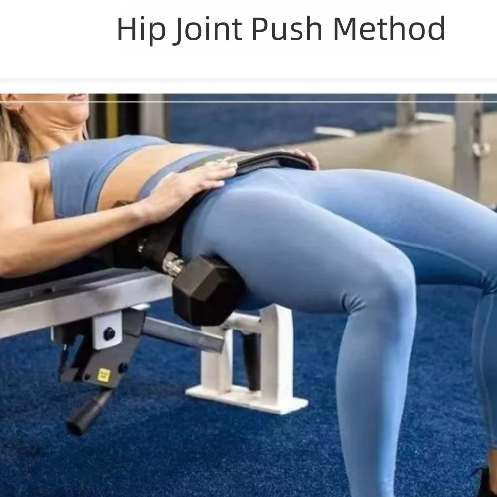 Non Slip Dumbbell Weight Belt Adjustable Ergonomic Design Hip Thrust Belt Weight-Bearing Wear-resistance Glute Bridge Pad