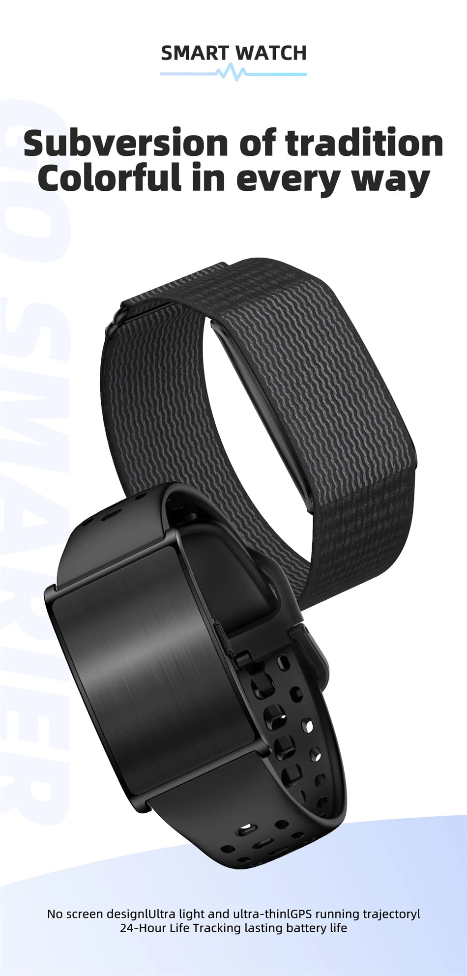 GPS Smart Watch - Heart Rate Blood Pressure Health Tracker Call Reminder