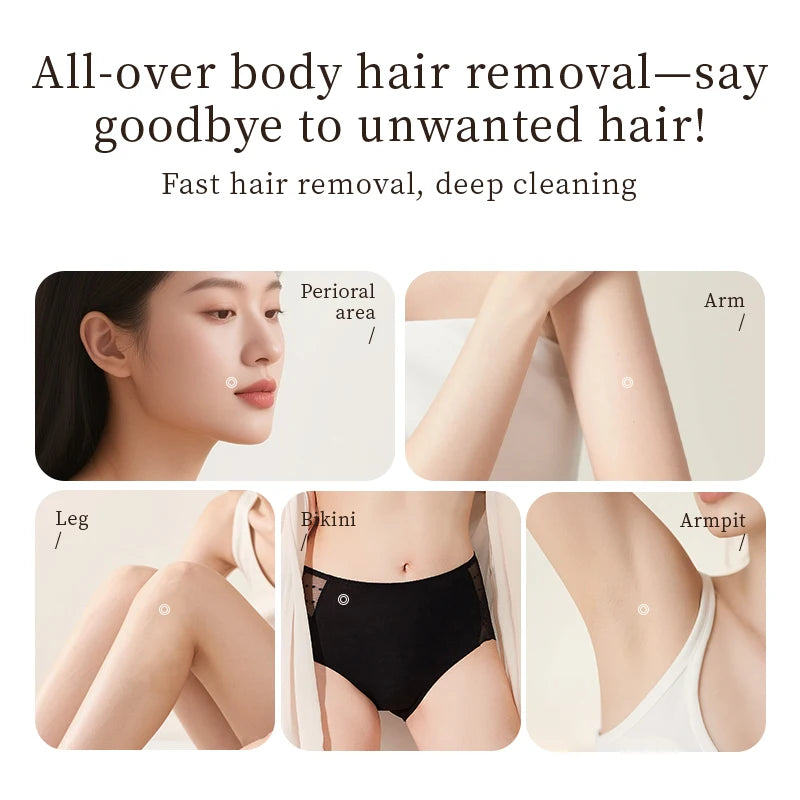 Women's Electric Shaver - Wet & Dry, Detachable Blade, Portable - Bikini, Body, Underarms & Legs - 3-in-1