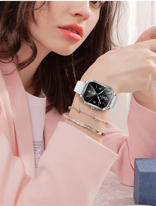 Luxury Smart Watch for Women - 1.75" HD Bluetooth Call Heart Rate Fitness Tracker