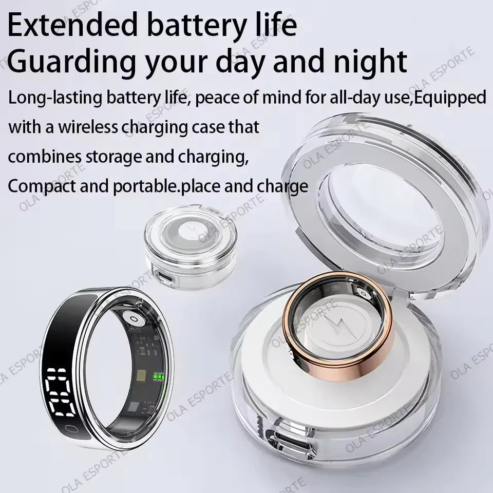 Smart Ring - 5ATM Waterproof with Heart Rate, Sleep & Health Monitoring