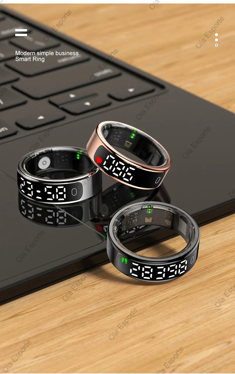 Smart Ring - 5ATM Waterproof with Heart Rate, Sleep & Health Monitoring