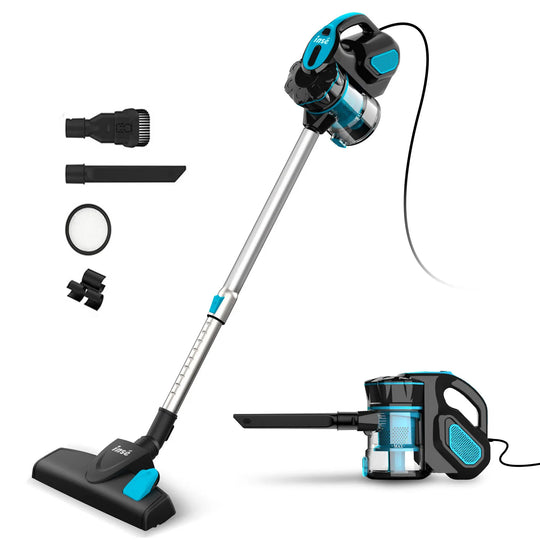 Corded Stick Vacuum Cleaner - 600W Powerful Suction, Bagless, Cyclone Filter - for Home, Pet Hair & Hard Floor