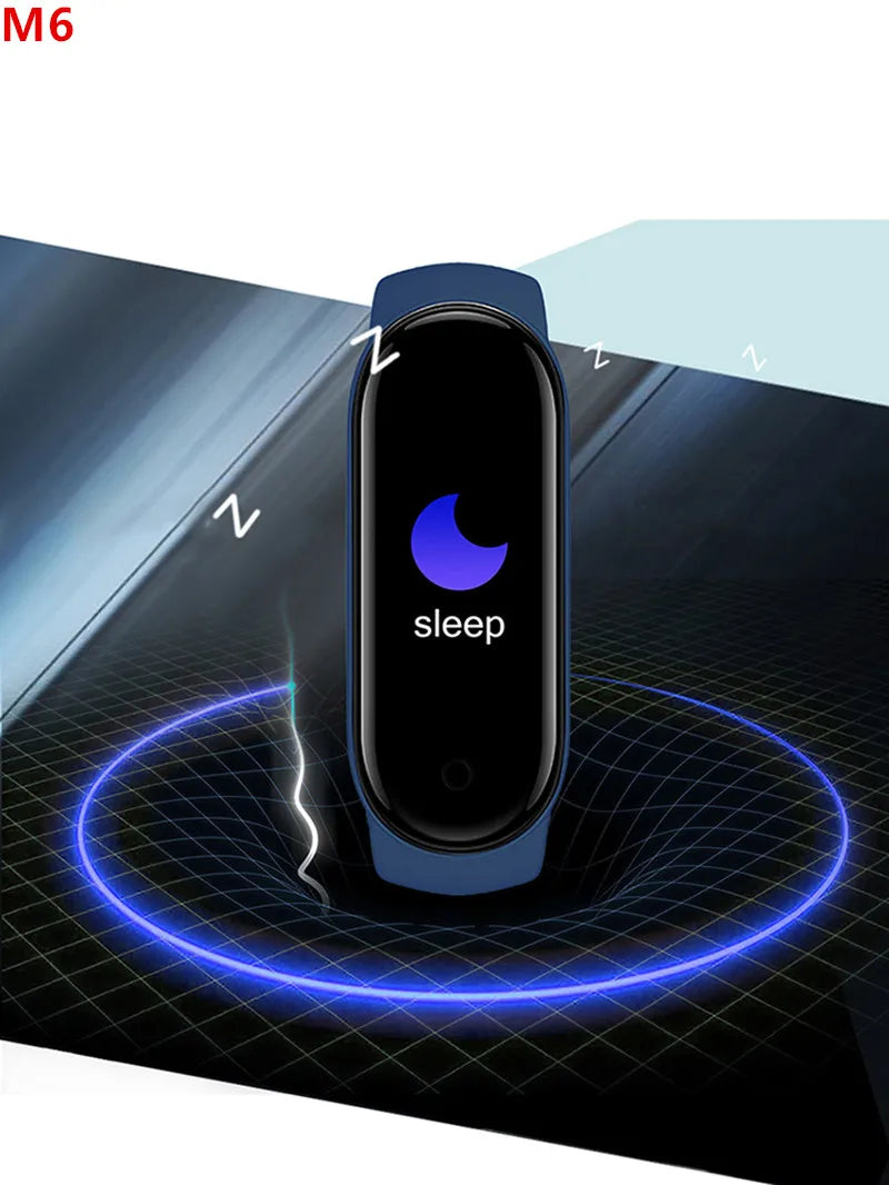 M6 Smartwatch - Heart Rate & Blood Pressure Monitor Fitness Tracker Watch