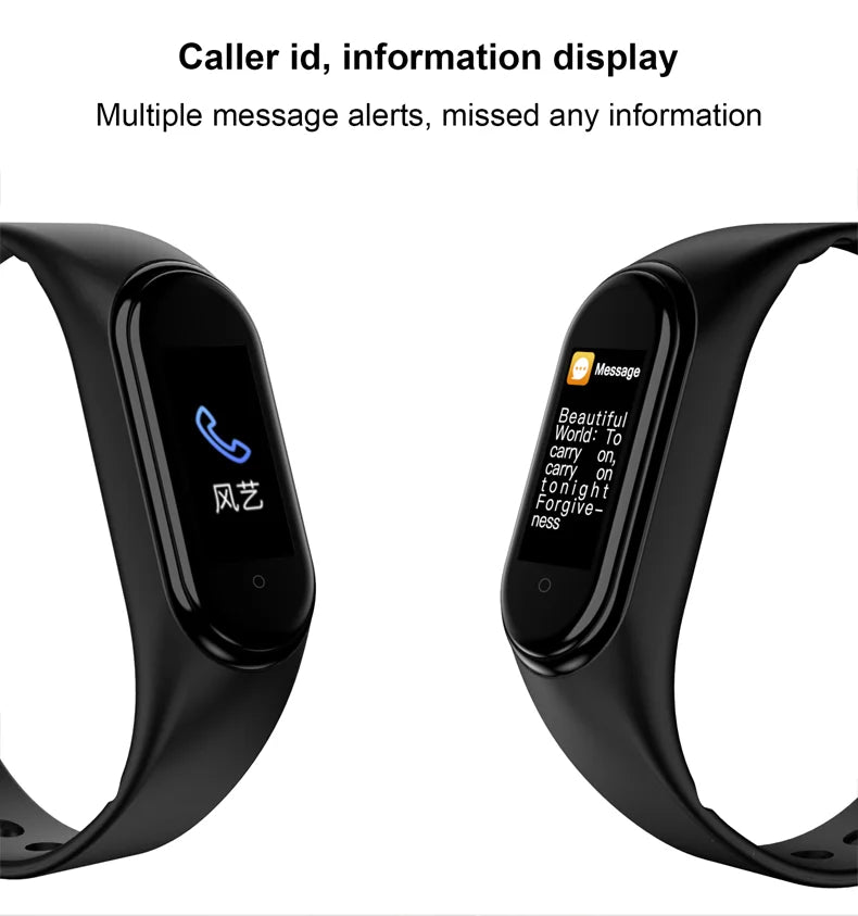 Smart Watch Wristband - Waterproof Blood Pressure Heart Rate Monitor