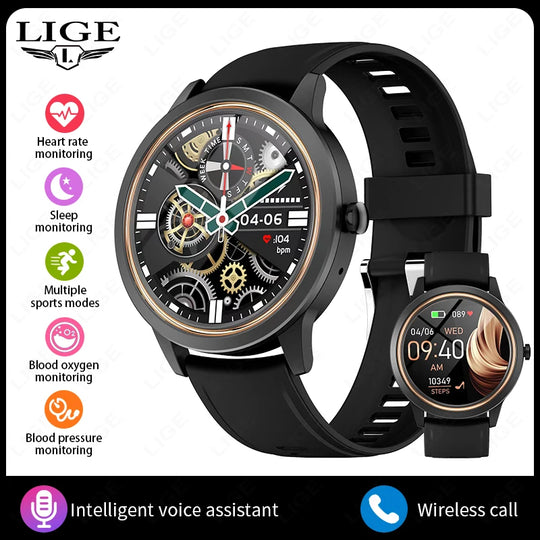 Women's Bluetooth Smart Watch - Heart Rate Blood Pressure Monitor Waterproof Smartwatch for Android & iOS