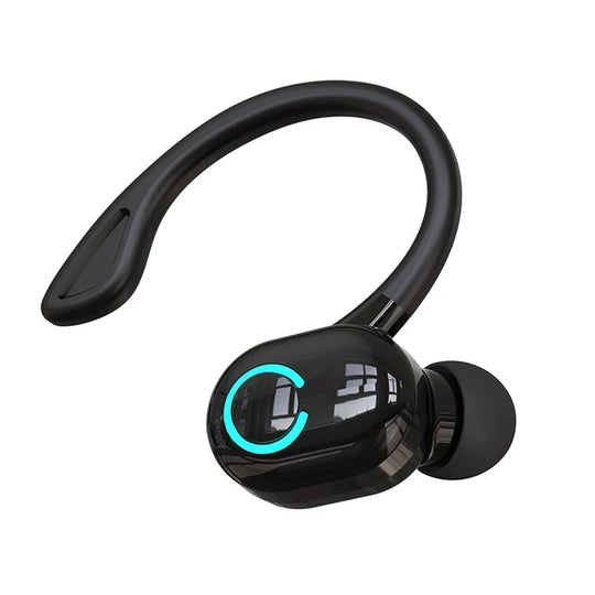 Wireless Bluetooth 5.0 Earphones - Single In-Ear Sports Headset with Mic & ANC
