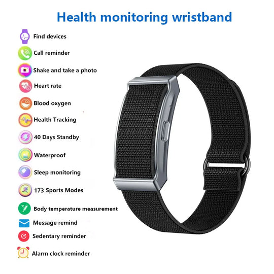 Smart Bracelet - Heart Rate & Blood Oxygen Monitor Fitness Tracker for Men & Women