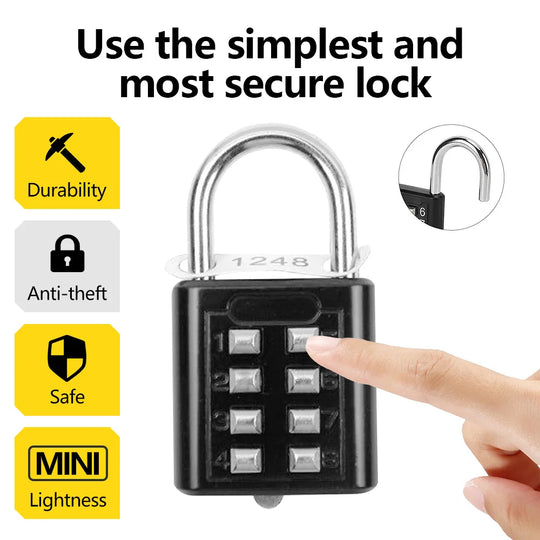 Travel Smart Lock With Key Anti-theft