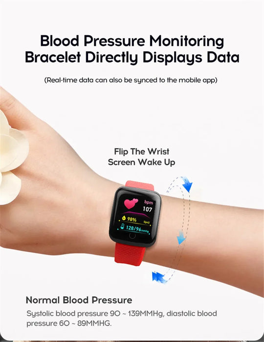 2025 Smartwatch - Full Touch Screen IP67 Waterproof Fitness Tracker