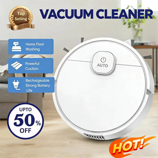 Smart Robot Vacuum & Mop - 3-in-1 Floor Cleaner for Pet Hair, Carpet & Hard Floors