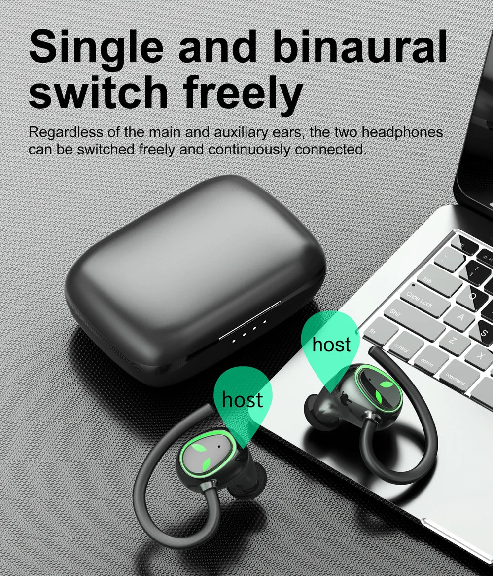 i22A TWS Wireless Earbuds - ENC Noise Cancellation with LED Power Display