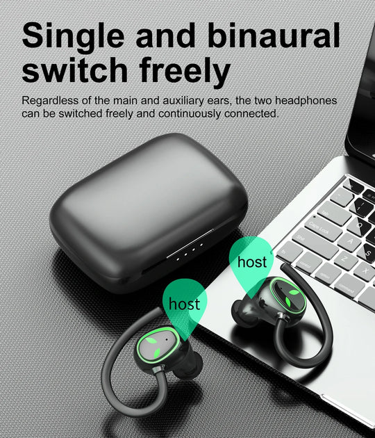 i22A TWS Wireless Earbuds - ENC Noise Cancellation with LED Power Display