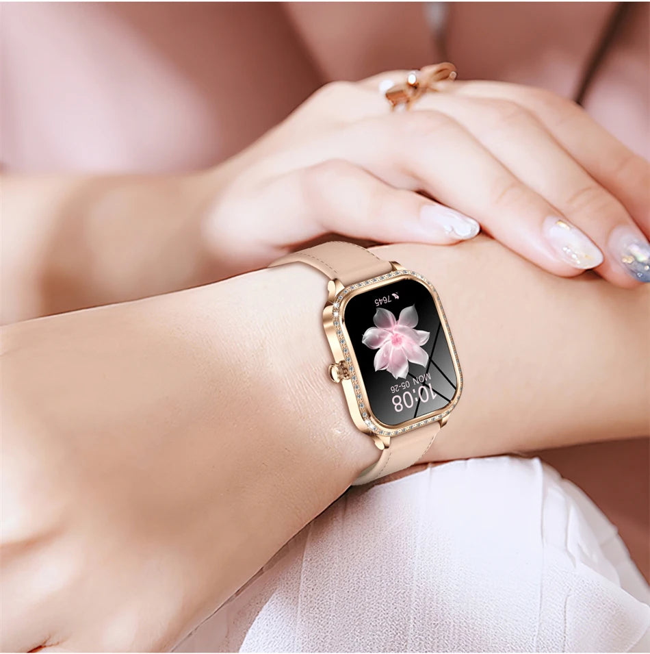 Luxury Smart Watch for Women - 1.75" HD Bluetooth Call Heart Rate Fitness Tracker